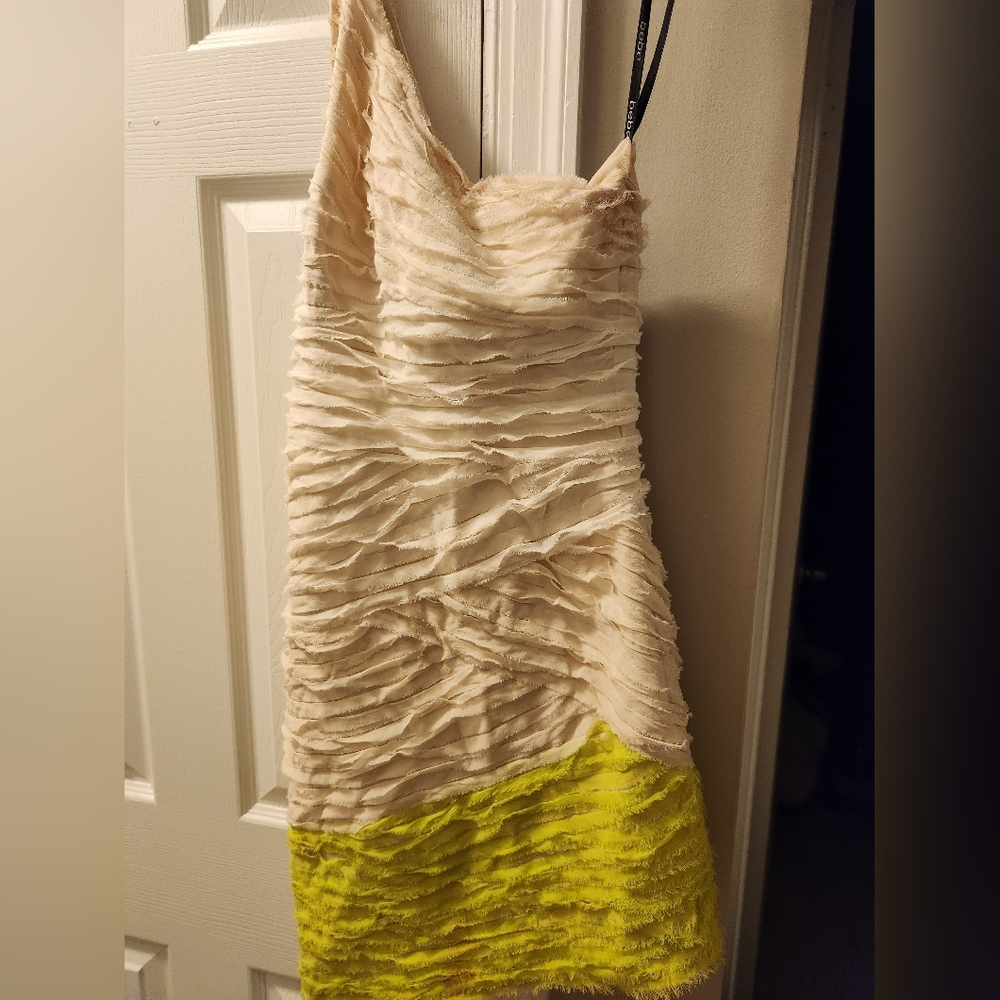 Bebe one shoulder dress